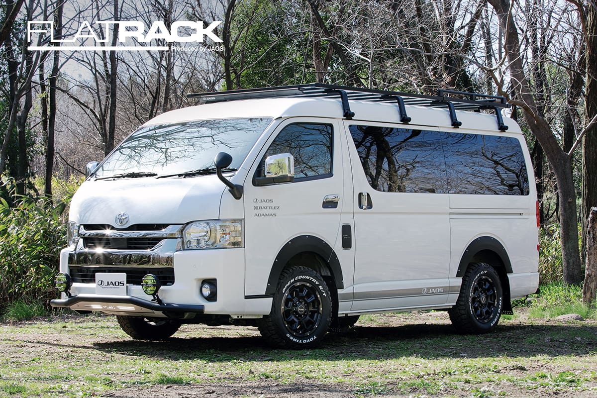 JAOS Flat Rack 1470×2950 High Roof for Hiace 200 Series