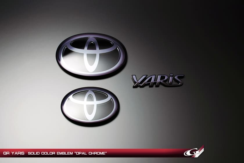 GRAZIO Solid Color Rear Emblem for Toyota GR Yaris