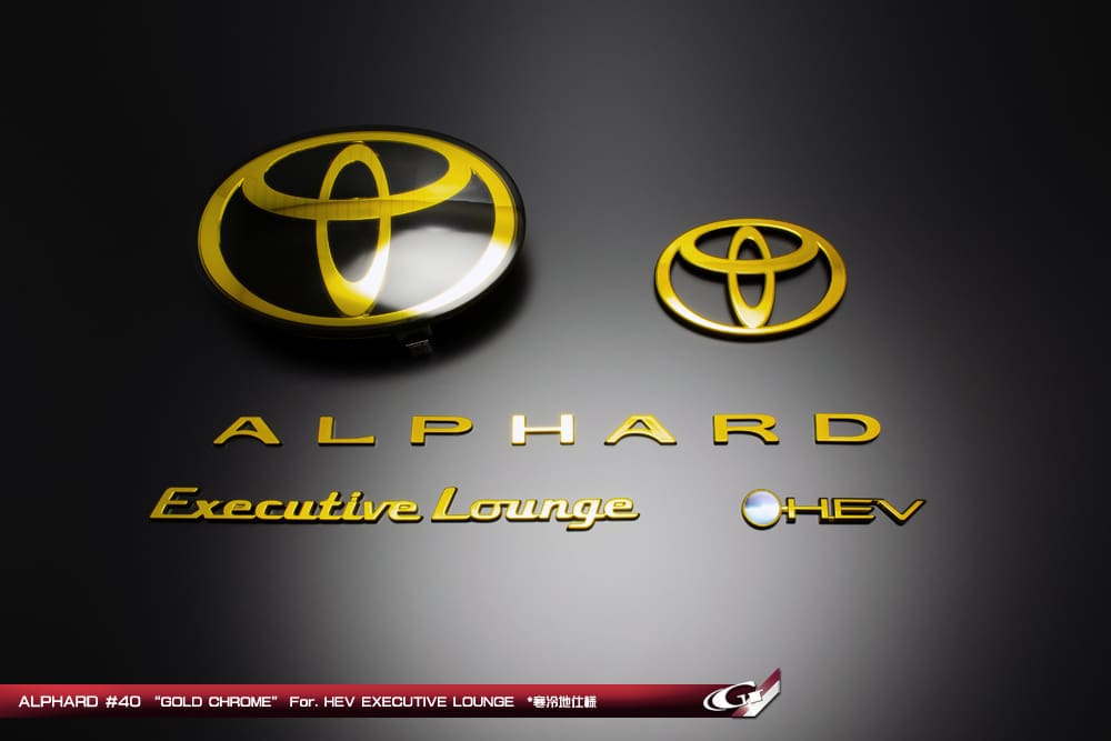 GRAZIO SOLID COLOR EMBLEM Set for ALPHARD HYBRID 2023