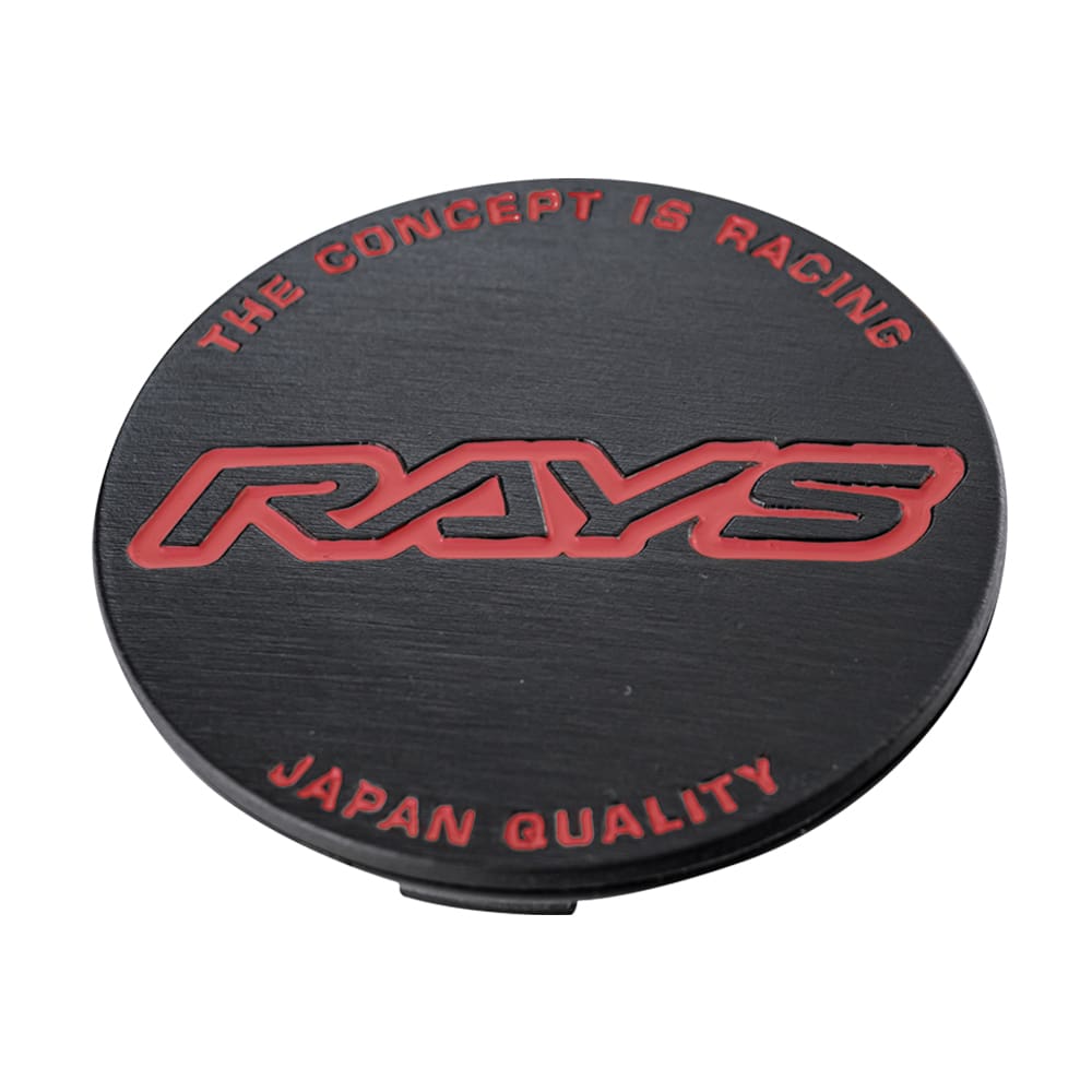 RAYS No.107 GENERAL CAP V4 BK Hairline/RD