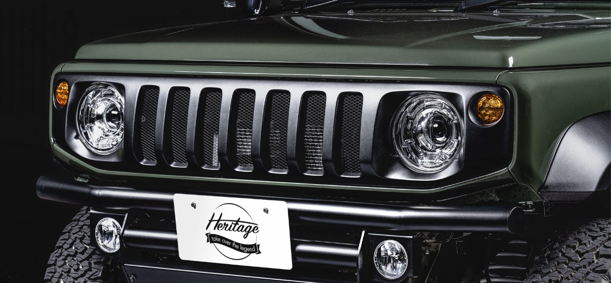 HERITAGE KLC FACE GRILLE NANAKETSU for JIMNY JB64/JB74