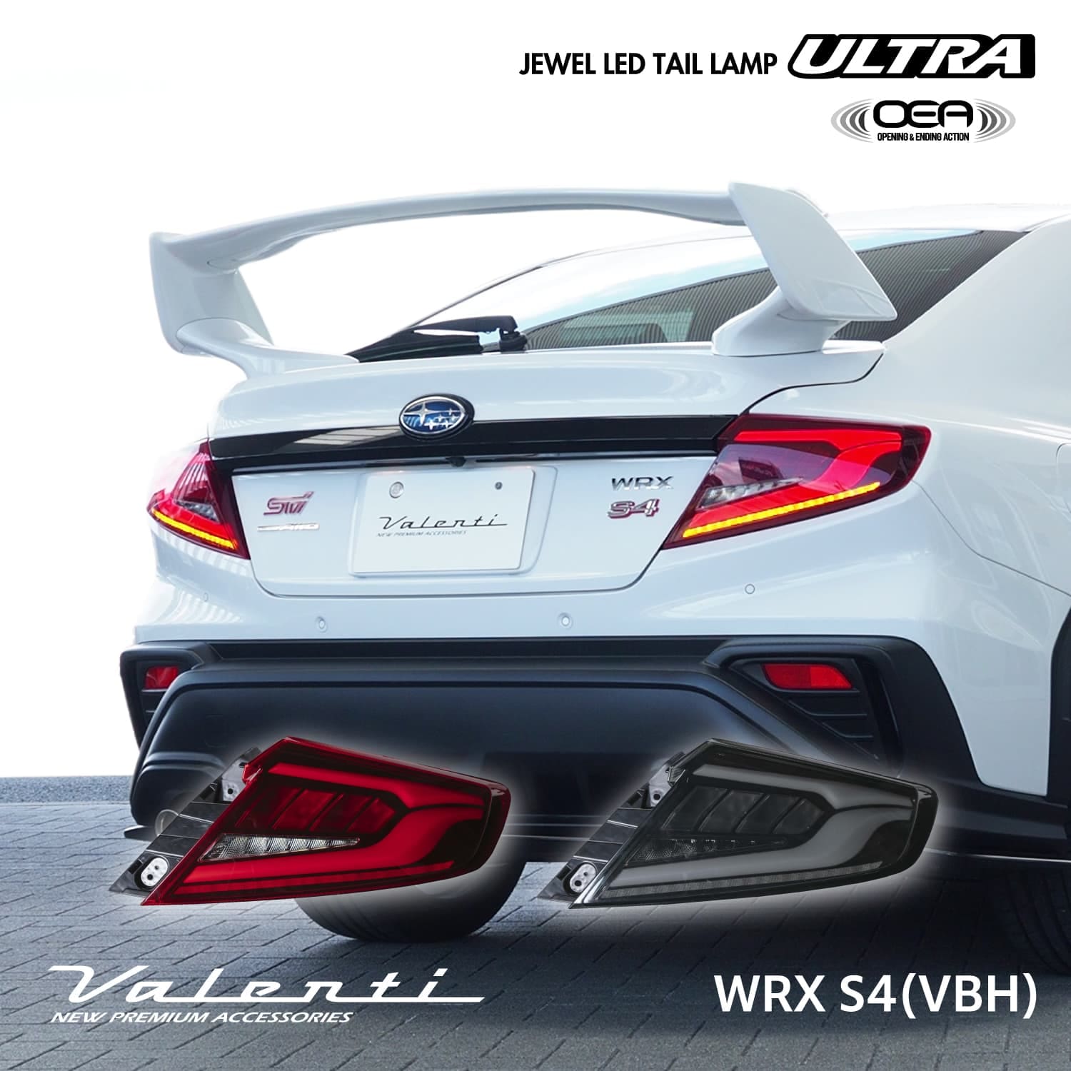 Valenti Jewel LED Tail Lamp ULTRA OEA Sequential for SUBARU WRX S4