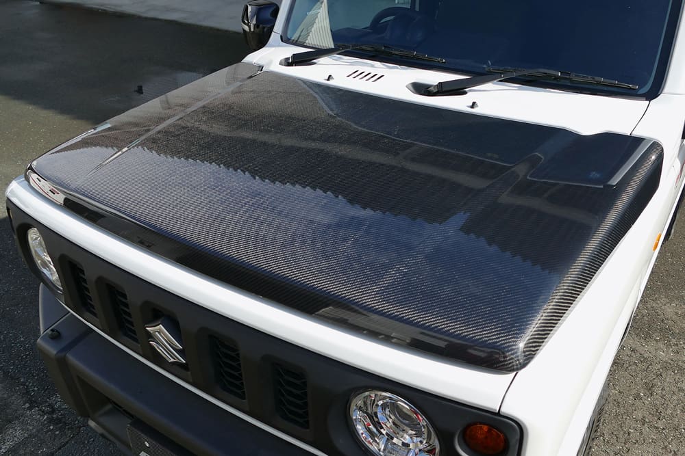 Monster Sport Carbon Engine Hood for Suzuki Jimny
