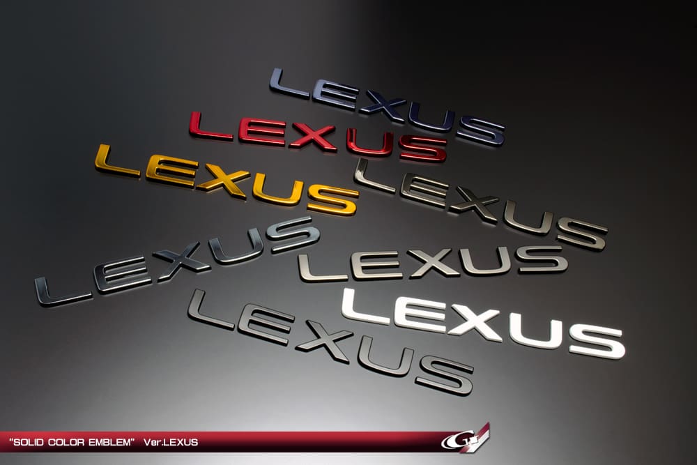 GRAZIO "LEXUS" SOLID COLOR EMBLEM for LEXUS