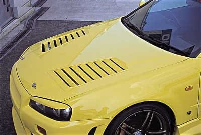 C-WEST Aero Bonnet for SKYLINE GT-R BNR34