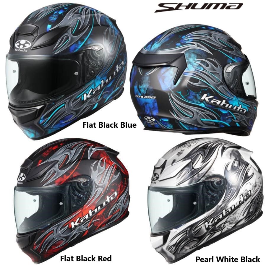 KABUTO SHUMA FLAME FULL FACE HELMET