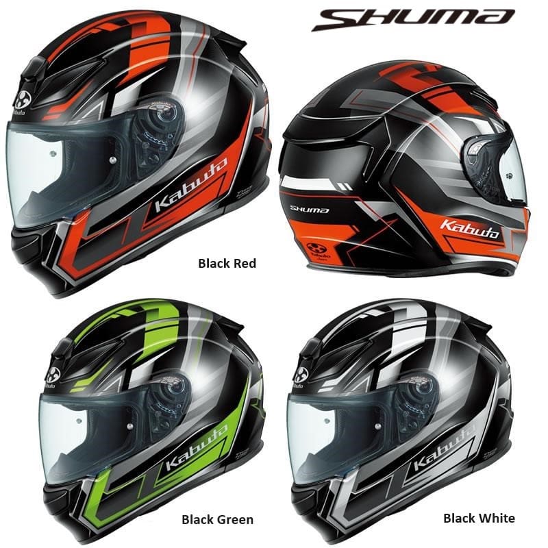 KABUTO SHUMA TREAD FULL FACE BLACK SERIES HELMET