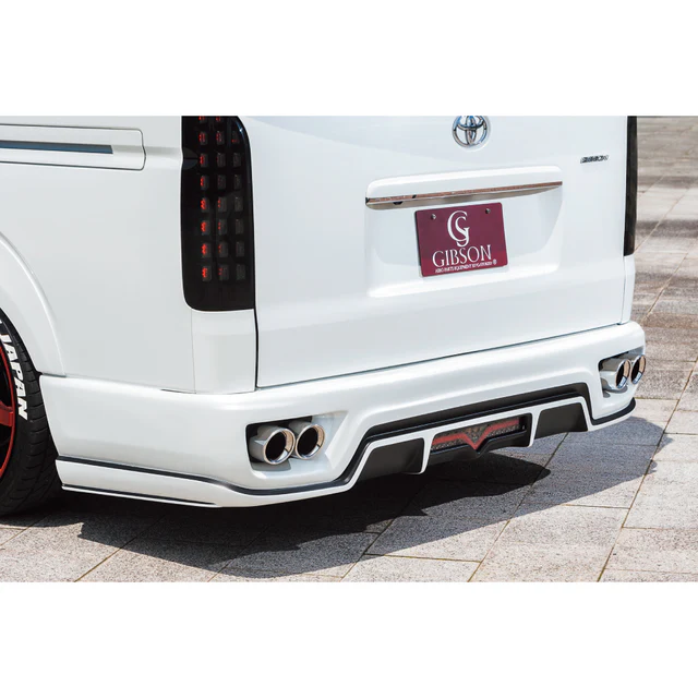 GIBSON Muffler Cutter for GRAFAM Rear Bumper Spoiler For Hiace 200 1~7