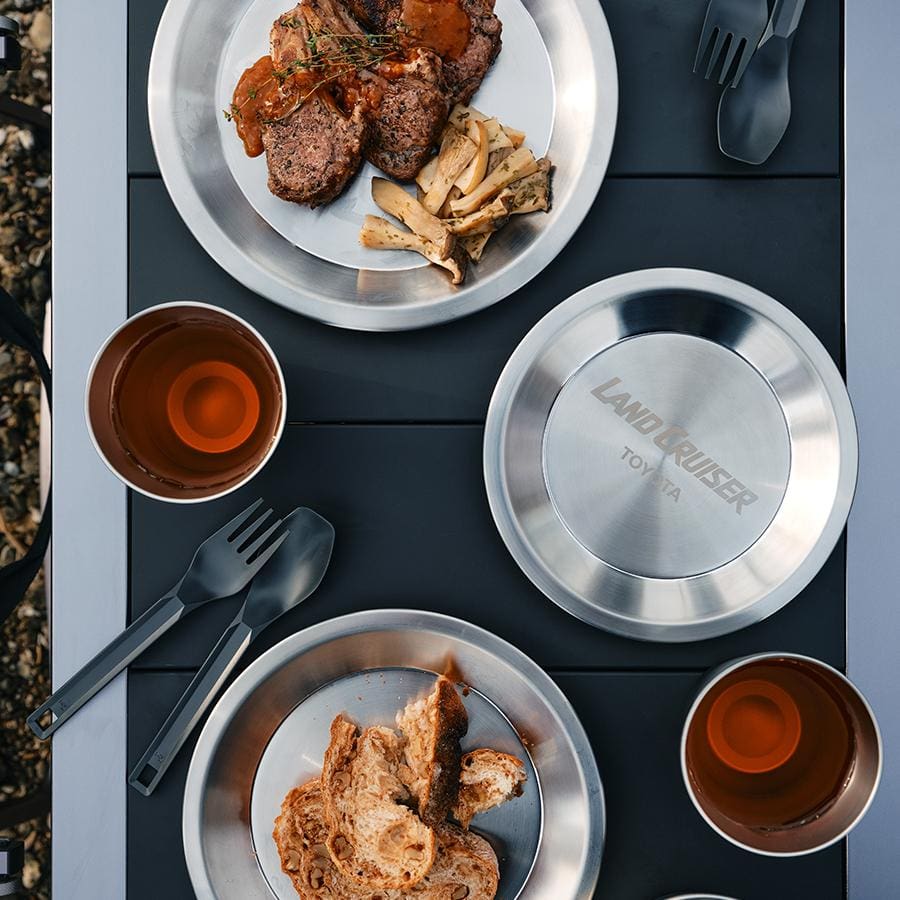 GENUINE Land Cruiser Stainless Steel Plate Set