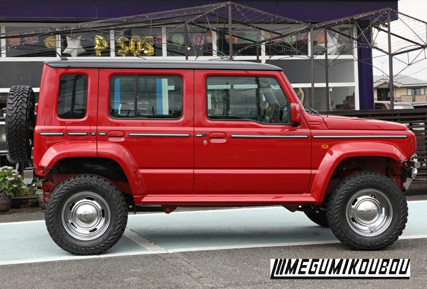 MEGUMI KOUBOU Silver Plating G Molding for Suzuki Jimny 5 Doors