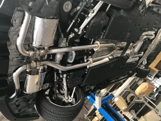 AERO OVER VARIABLE VALVE RACING MUFFLER for Lexus LC 2017~